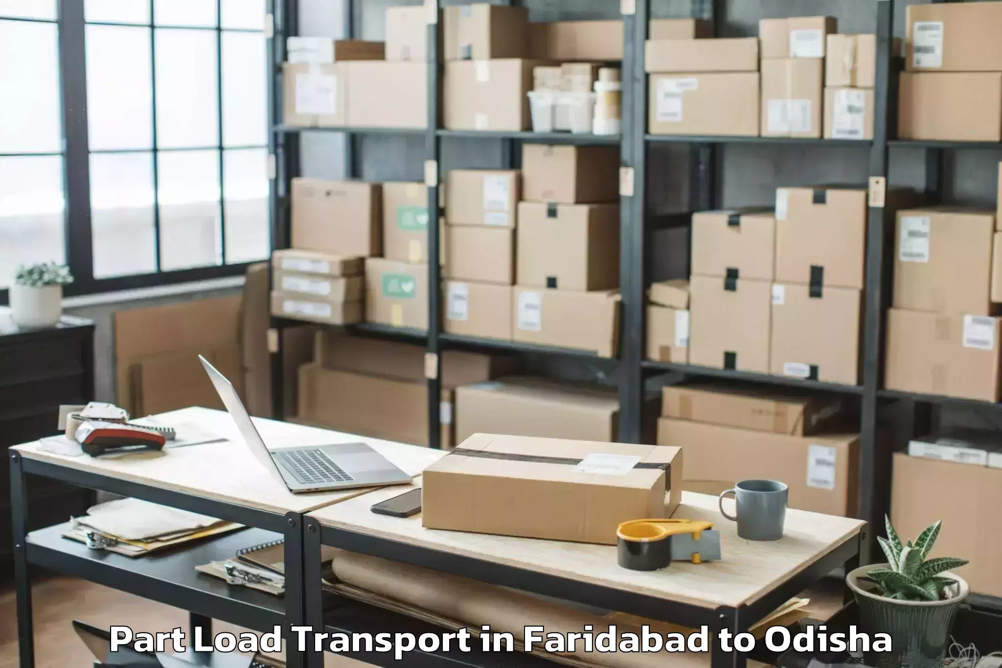 Affordable Faridabad to Jharpokharia Part Load Transport